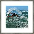 Surfing Kauai Framed Print