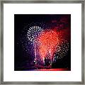 Tahoe Fireworks. Framed Print