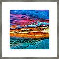 Taos Sunset Iv Wc Framed Print