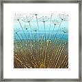 Teal Alliums Framed Print