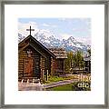 Teton Chapel Framed Print