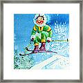 The Aerial Skier - 9 Framed Print