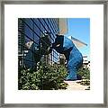 The Blue Bear Of Denver Colorado Framed Print