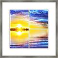 The Complete #sunset #picstitch Framed Print