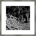 The Fence Line At Fort Nisqually Framed Print