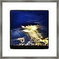 The Gap In The Clouds Framed Print