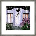The Heart, Like An Old Gate Needs Care And Attention Framed Print