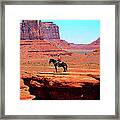 The Lone Indian Framed Print