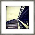 The Lone Pedestrian. #bridge Framed Print