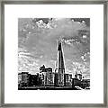 The Shard London Black And White Framed Print