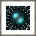 The Turquoise Sun Framed Print