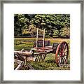 The Wooden Cart Framed Print