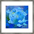 Thinking Moon Framed Print