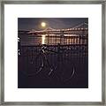 This Is A #moonrise Not A Sunset! See Framed Print