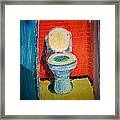 Toilet Painting Framed Print