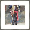 Tombstone Cowboy Framed Print