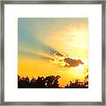 Tonight's Spectacle #sunset #skyfire Framed Print