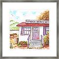 Topanga Ranch Motel - California Framed Print