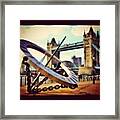 Tower Bridge #london Framed Print