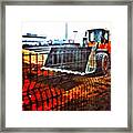 #tractor #volvo #engineering #vehicle Framed Print