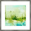 Trees By Water Framed Print