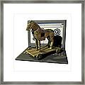 Trojan Horse, Computer Artwork Framed Print