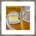 Two Glasses Of Beer Framed Print