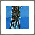 Two In Blue Framed Print