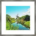 Typical Dutch  Windmill Framed Print