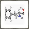 Tyrosine Molecule Framed Print