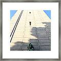 Uc Berkeley . Sather Tower . The Campanile . Clock Tower . Bust Of Abraham Lincoln . 7d10072 Framed Print
