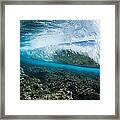 Underwater Wave Framed Print