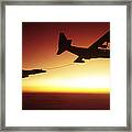 U.s. Navy F-14a Tomcat Aerial Refueling Framed Print
