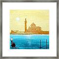 Venice Sunset Framed Print