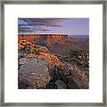 View From The Green River Overlook Framed Print