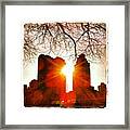 View Of The New Gotham From 45th Street Framed Print