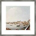 View Of The River Thames From The Adelphi Terrace Framed Print
