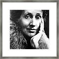 Virginia Woolf In An Undated Photo Framed Print