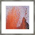 Volcanic Eruption, Spatter Cone Framed Print