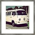 #vw #van #volkswagen #sign Framed Print