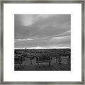 Waiting On The Crowd. Framed Print