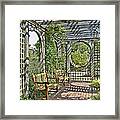 Walking Into The Arbor Framed Print
