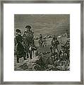 Washington And Lafayette, Valley Forge Framed Print