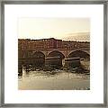 Watercolored Bridge Of Derby Framed Print