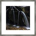 Waterfall On Emory Gap Branch Framed Print