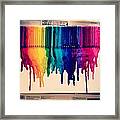 Wax Rainbow Framed Print