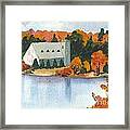 West Boylston Landmark Church Framed Print