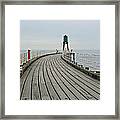 West Pier And Beacon Framed Print