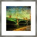 Westminster Bridge And Big Ben Framed Print