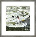 Whitewater Kayaking Framed Print